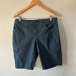 Kuhl Shorts Women Blue Cargo Casual Outdoors Bermuda Flex Hiker Casual Utility